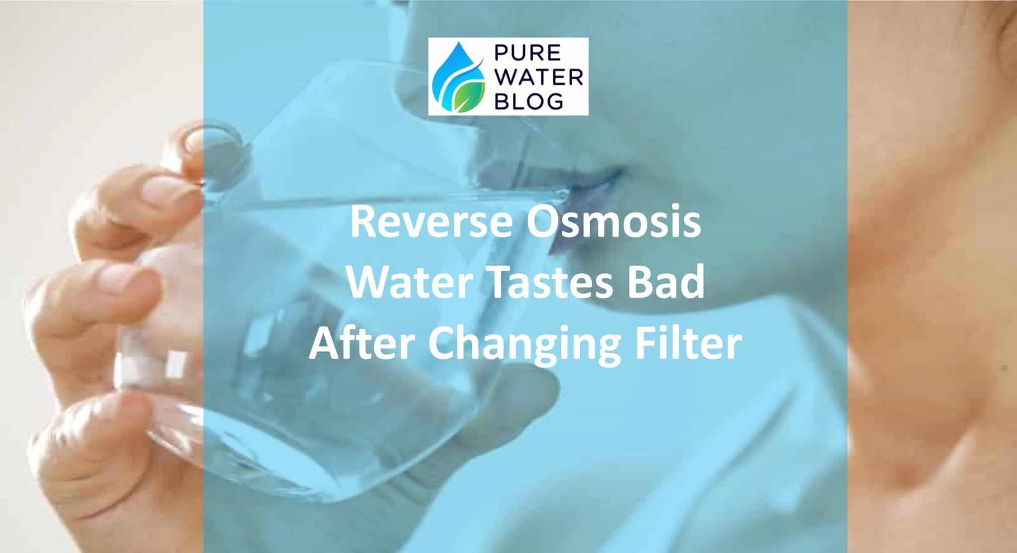 Reverse Osmosis Water Tastes Bad After Changing Filter Water Treatment
